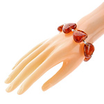 0050678 Янтарь Браслет СЕРДЕЧКО в ассортименте