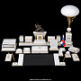 Настольный набор для руководителя "Царский" с лампой, VIP, фотография 1. Интернет-магазин ЛАВКА ПОДАРКОВ