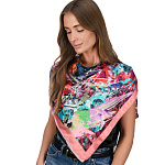 0074246/10101-3  Атлас 89*89см ПЛАТОК ППС Авт.Макаганчук И. ЖАКО (шелк 100%) 