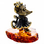 Статуэтка с янтарем "Мышь красотка" (коньячный), фотография 3. Интернет-магазин ЛАВКА ПОДАРКОВ