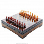 Шахматы-шашки с инкрустацией и фигурами из янтаря "Статус", фотография 7. Интернет-магазин ЛАВКА ПОДАРКОВ
