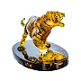 Скульптура из янтаря "Тигр с камнем", фотография 2. Интернет-магазин ЛАВКА ПОДАРКОВ