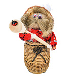 0013874 Сувенир Кукла-ОБЕРЕГ "ЛАПОТЬ С ДОМОВЫМ" ПОДВЕС большой