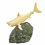 Скульптура на подставке из камня "Акула. Железная хватка", фотография 3. Интернет-магазин ЛАВКА ПОДАРКОВ