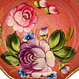 Поднос с ручной росписью "Цветы" 17 см, фотография 2. Интернет-магазин ЛАВКА ПОДАРКОВ