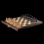 0064631/в00200202  ДОСКА складная шахматная Перламутр (бех фигур)