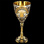 0036442 Златоуст КУБОК УКРАШЕННЫЙ чернение серебра,  в П/У (83)