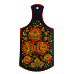 Доска разделочная "Цветы". Хохлома