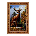 0073675-19*28см ПАННО настенное ПЕЙЗАЖ янтарная крошка (15*24см)