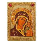 0065392-RTI-621-4.m/21*29см Икона подарочная "Казанская Божия Матерь"мор.дуб  в ПУ