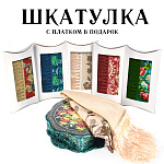 0076550 Шкатулка  "ЦВЕТОЧНЫЕ МОТИВЫ" зел ,диаметр 25 см,h=7.5  см