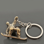 0019196 Бронза Никель БРЕЛОК "СНОУБОРДИСТ"  (535)