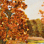 Картина янтарная "Пруд в лесу" 60х40 см, фотография 3. Интернет-магазин ЛАВКА ПОДАРКОВ