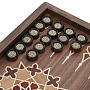 Нарды-шашки деревянные маркетри "Жасмин" 49х25 см, фотография 4. Интернет-магазин ЛАВКА ПОДАРКОВ