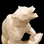 Скульптура из бивня мамонта "Медведь у бревна", фотография 5. Интернет-магазин ЛАВКА ПОДАРКОВ