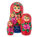 Матрешка "Розочка" 3 места