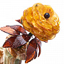 Сувенир "Цветок в вазе" (янтарь, оникс), фотография 5. Интернет-магазин ЛАВКА ПОДАРКОВ