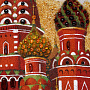 Картина янтарная "Храм Василия Блаженного" 40х60 см, фотография 5. Интернет-магазин ЛАВКА ПОДАРКОВ