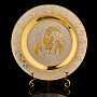Тарелка декоративная с позолотой "Знак зодиака Рак". Златоуст, фотография 1. Интернет-магазин ЛАВКА ПОДАРКОВ