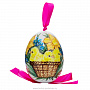 Фарфоровое пасхальное яйцо подвесное, фотография 1. Интернет-магазин ЛАВКА ПОДАРКОВ