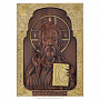 Деревянная резная икона "Иисус Вседержитель" 32х23 см, фотография 1. Интернет-магазин ЛАВКА ПОДАРКОВ