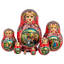 Матрешка "Тройка" 7 мест, фотография 4. Интернет-магазин ЛАВКА ПОДАРКОВ