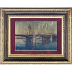 0044553/50*40см КАРТИНА сус.золото ХРАМ ХРИСТА СПАСИТЕЛЯ №6603 паспарту коричневый коробка дуб