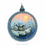 Новогодний елочный шар с росписью "Синица", фотография 1. Интернет-магазин ЛАВКА ПОДАРКОВ