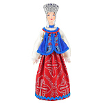 0037907 Кукла Девичий праздничный костюм к.19-н.20 века Волгоградская губерния (0208)