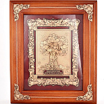 0023707/15-263 Гальванопластика Ключница "Денежное дерево" дерево коричневый багет 