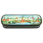 0068083 Лаковая миниатюра Шкатулка " Москва" 20*06*04 см 1141
