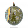 Новогодний елочный шар с росписью "Тройка", фотография 2. Интернет-магазин ЛАВКА ПОДАРКОВ