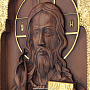 Деревянная резная икона "Иисус Вседержитель" 32х23 см, фотография 4. Интернет-магазин ЛАВКА ПОДАРКОВ