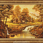 Картина янтарная "Пейзаж" 30х40 см, фотография 1. Интернет-магазин ЛАВКА ПОДАРКОВ