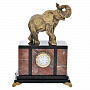 Часы настольные "Слон". Змеевик, фотография 6. Интернет-магазин ЛАВКА ПОДАРКОВ