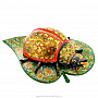 Деревянная шкатулка "Божья коровка на листике". Хохлома, фотография 1. Интернет-магазин ЛАВКА ПОДАРКОВ