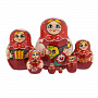 Матрешка "Аксинья" 7 мест, фотография 3. Интернет-магазин ЛАВКА ПОДАРКОВ