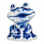 Статуэтка "Лягушка". Гжель, фотография 4. Интернет-магазин ЛАВКА ПОДАРКОВ