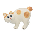 0061272  Сувенир Скульптура "КОШКА НА ПРОГУЛКЕ" фарфор 12*10см