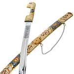 0090146 Оружие сувенирное ШАШКА "ЕСАУЛ" (мет.зол.)