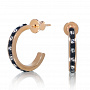 Серьги из серебра 925* с кристаллами Сваровски. Вес 2.74 гр., фотография 2. Интернет-магазин ЛАВКА ПОДАРКОВ