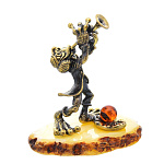 0045953/1772 Сувенир Лягушка с трубой Сувенир (белый)