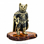 Статуэтка с янтарем "Кот в сапогах", фотография 5. Интернет-магазин ЛАВКА ПОДАРКОВ