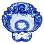 Конфетница "Клевер". Гжель, фотография 2. Интернет-магазин ЛАВКА ПОДАРКОВ
