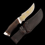 8984/№2 Златоуст Оружие сувенирное НОЖ "Диана" в ассортименте (береста) лат., зол.