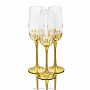 Набор бокалов для шампанского 175 мл "Золотой лотос", фотография 1. Интернет-магазин ЛАВКА ПОДАРКОВ