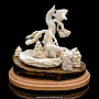 Скульптура из кости "Лиса на охоте", фотография 3. Интернет-магазин ЛАВКА ПОДАРКОВ