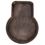 0080669 ПОДНОС "Гитара" бурая патина (шоколадный) 44*31см