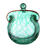 0041336/27938-9918 Декор.изделие "Кошелек" (зеленый), 1 вел, Цветная пудра