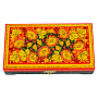 Деревянная шкатулка "Цветы". Хохлома, фотография 4. Интернет-магазин ЛАВКА ПОДАРКОВ